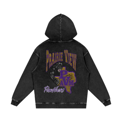 Prairie View University Acid Wash Oversize Hoodie - 420 GSM