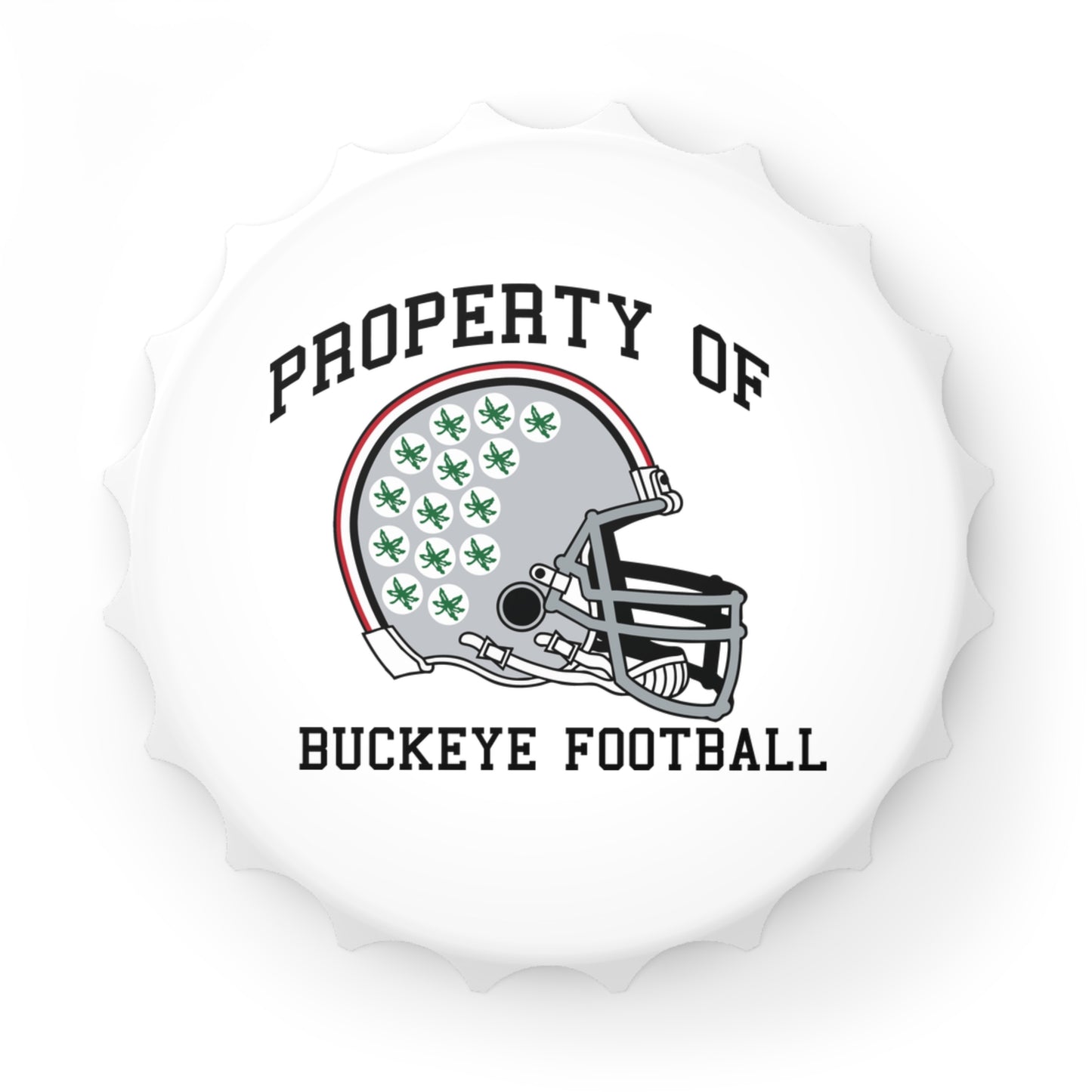 Property of Ohio State University Buckeye Football Bottle Opener