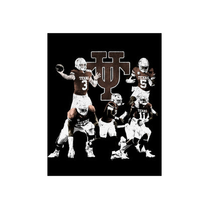 Poster Vintage Texas University Football Team Art Print