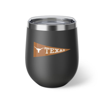 Texas University Pennant Copper Vacuum Insulated Cup, 12oz