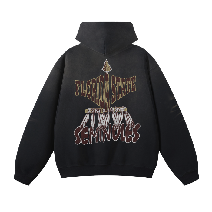 Florida State Seminoles Washed Dyed Fleece Hoodie