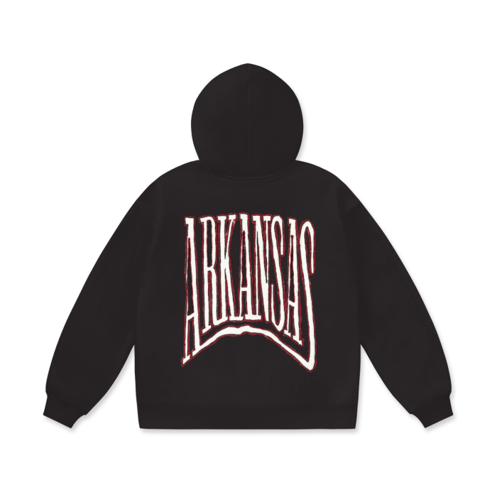 Arkansas Razorbacks Oversize Heavyweight Fleece Hoodie - 460 GSM