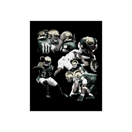 Poster - Vintage Style Notre Dame Football Team Graphic Print