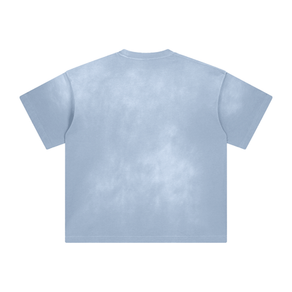 North Carolina Tarheels Washed All-Over Drop Shoulder T-Shirt - 250 GSM