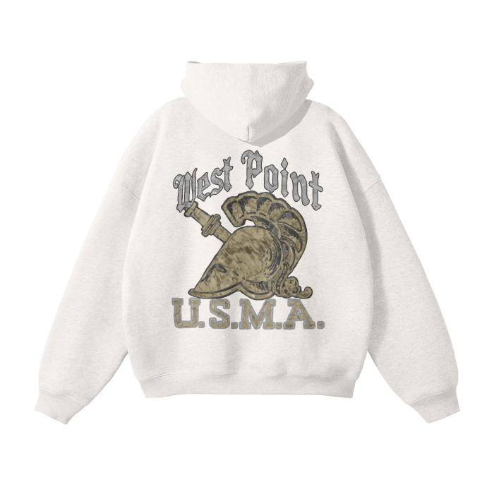 Army academy Unisex Oversized Solid Color Fleece Hoodie