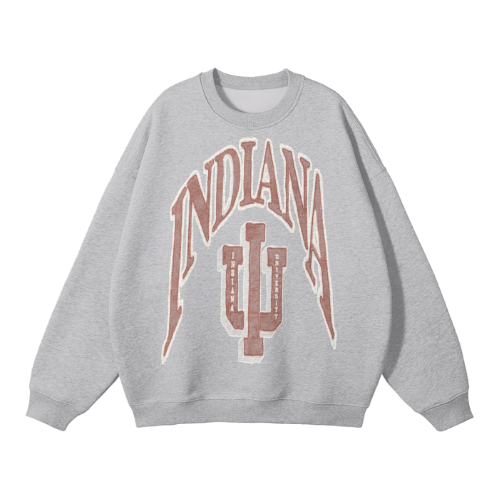 Indiana U.  Solid Color Fleece Pullover