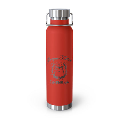 Georgia Bulldogs football Copper Vacuum Insulated Bottle, 22oz