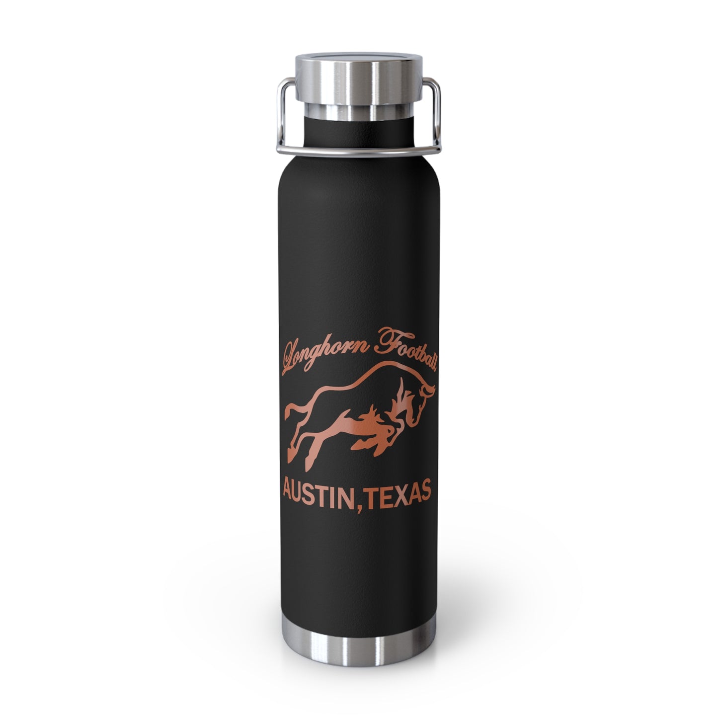 Texas longhorn football Copper Vacuum Insulated Bottle, 22oz