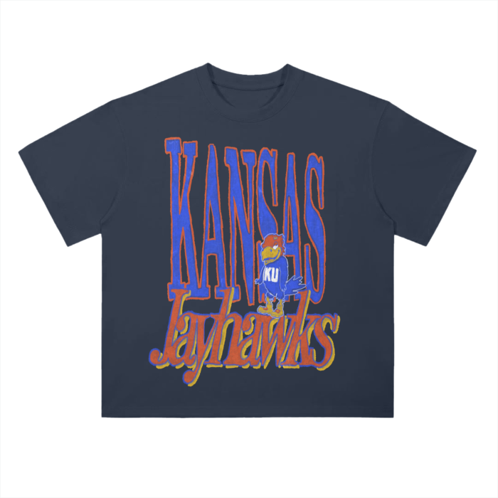 Kansas Jayhawks Drop Shoulder T-Shirt