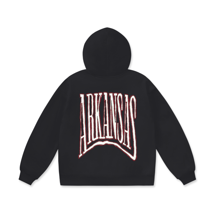 Arkansas Razorbacks Oversize Heavyweight Fleece Hoodie - 460 GSM