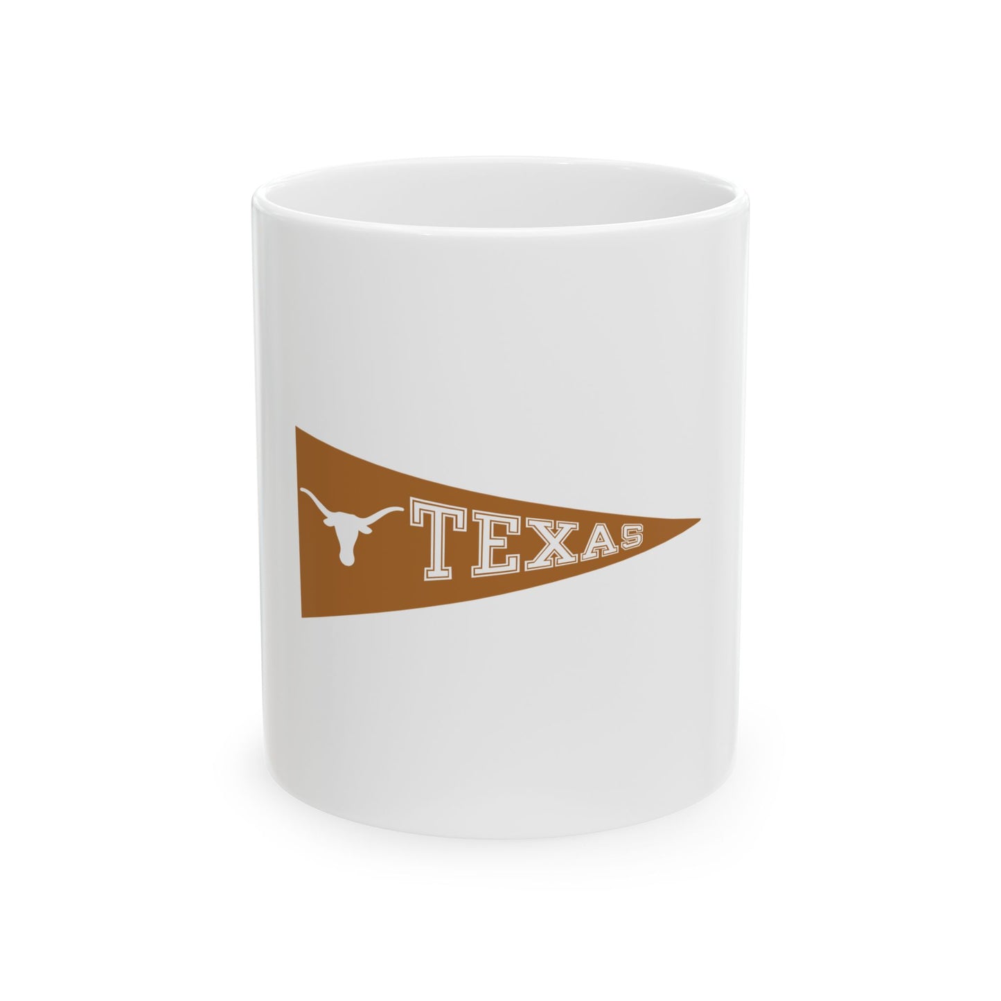 Coffee Mug - Texas Pennant Longhorn Design