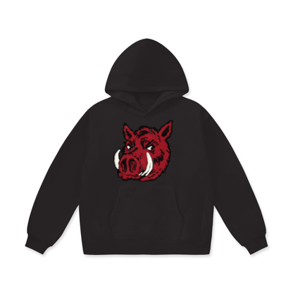 Arkansas Razorbacks Oversize Heavyweight Fleece Hoodie - 460 GSM