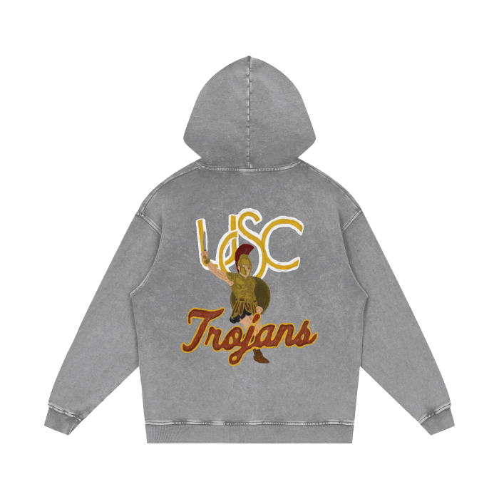 USC Acid Wash Oversize Hoodie - 420 GSM