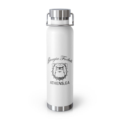 Georgia Bulldogs football Copper Vacuum Insulated Bottle, 22oz