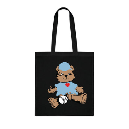 I LOVE TEDDY BASEBALL CUSTOM Cotton Tote