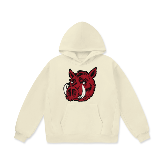 Arkansas Razorbacks Oversize Heavyweight Fleece Hoodie - 460 GSM