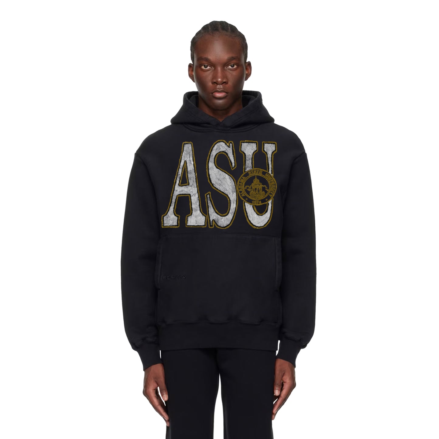 Alabama State Unisex Oversized Solid Color Fleece Hoodie