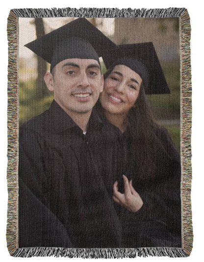 Legacy Heirloom Woven Blanket – Custom Photo Keepsake Throw Heirloom Photo Woven Blanket (Portrait)