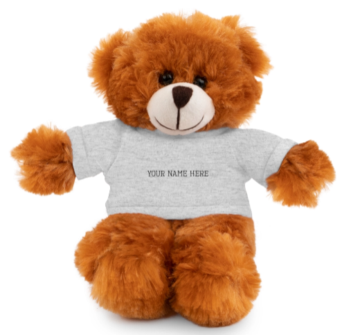 Legacy Custom Plush Animal – Personalized Stuffed Toy with Custom Shirt Stuffed Animals with Tee