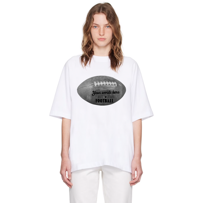 Legacy Custom Vintage Football Tee – Personalized Retro Gridiron T-Shirt Men's Heavy Oversized Tee