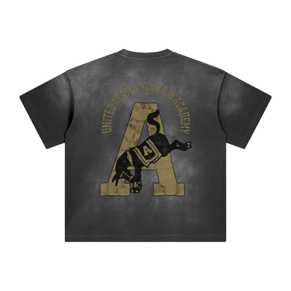 Army Academy Washed All-Over Drop Shoulder T-Shirt - 250 GSM