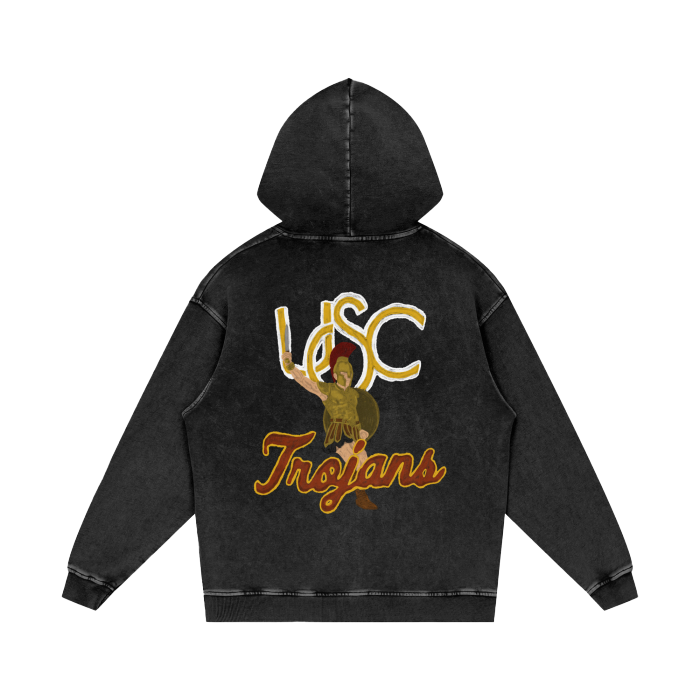 USC Acid Wash Oversize Hoodie - 420 GSM