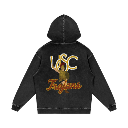 USC Acid Wash Oversize Hoodie - 420 GSM