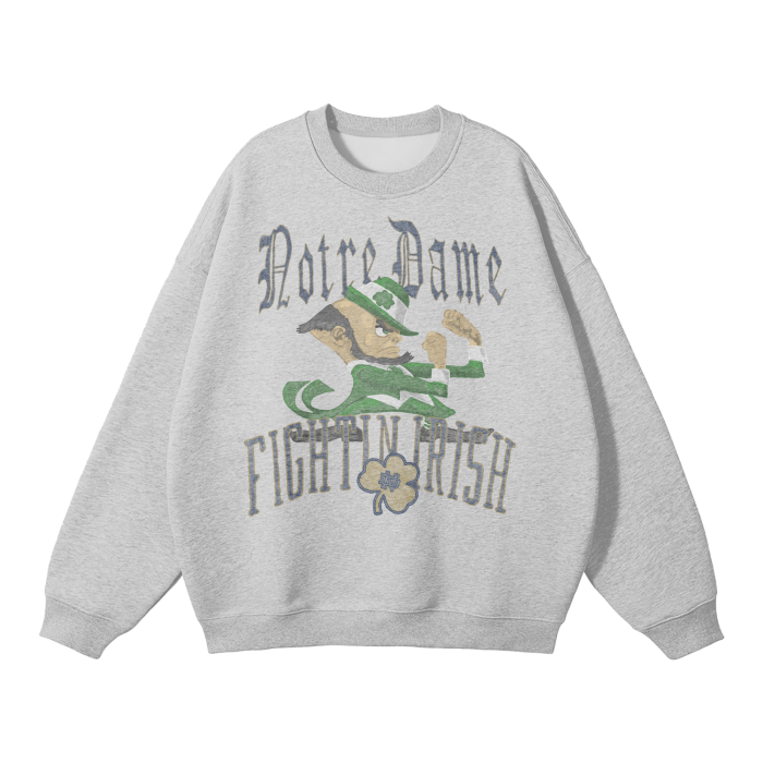 Notre Dame fighting Irish Unisex Solid Color Fleece Pullover