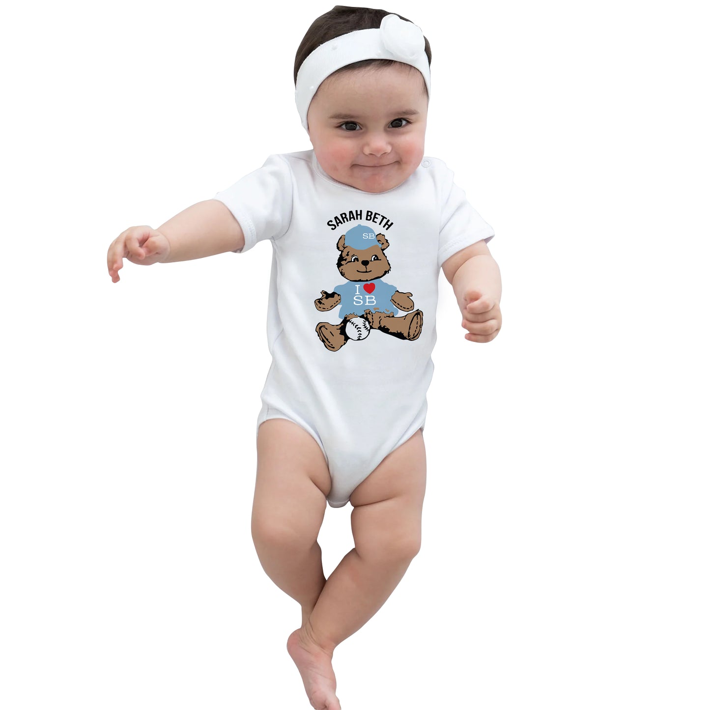 School Dayze 'I Love Teddy' Baby Bodysuit – Cozy Collegiate Cuteness