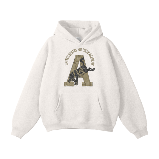 Army academy Unisex Oversized Solid Color Fleece Hoodie