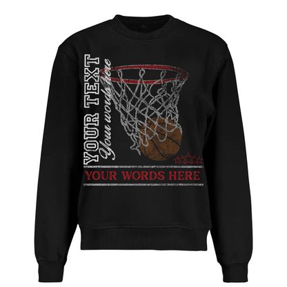 Legacy Custom Basketball Crewneck – Personalized "Bball in the Hoop" Sweatshirt