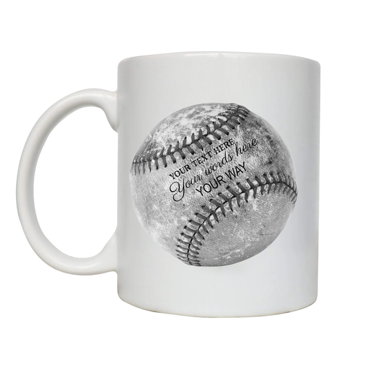 Legacy Custom Vintage Baseball Mug – Personalized Retro Sports Coffee Cup Color Morphing Mug, 11oz