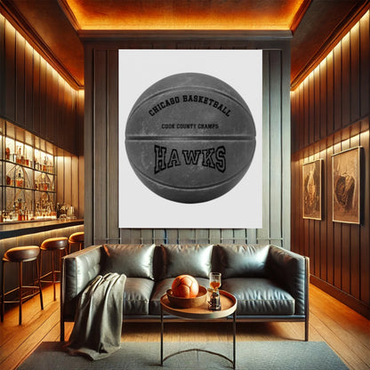 Legacy Custom Vintage Basketball Poster – Personalized Retro Sports Wall Art Unframed Poster