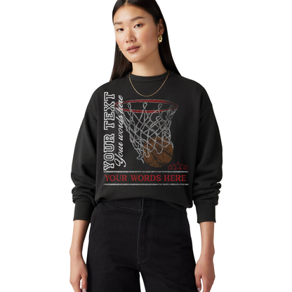 Legacy Custom Basketball Crewneck – Personalized "Bball in the Hoop" Sweatshirt