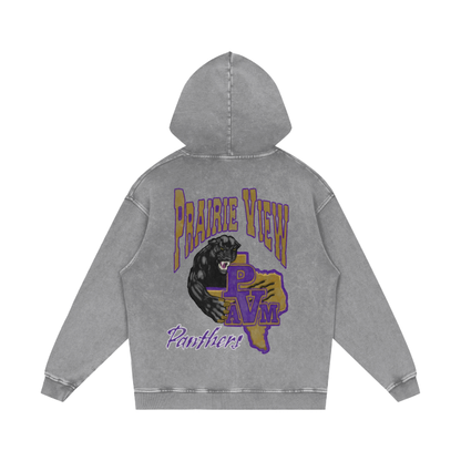 Prairie View University Acid Wash Oversize Hoodie - 420 GSM