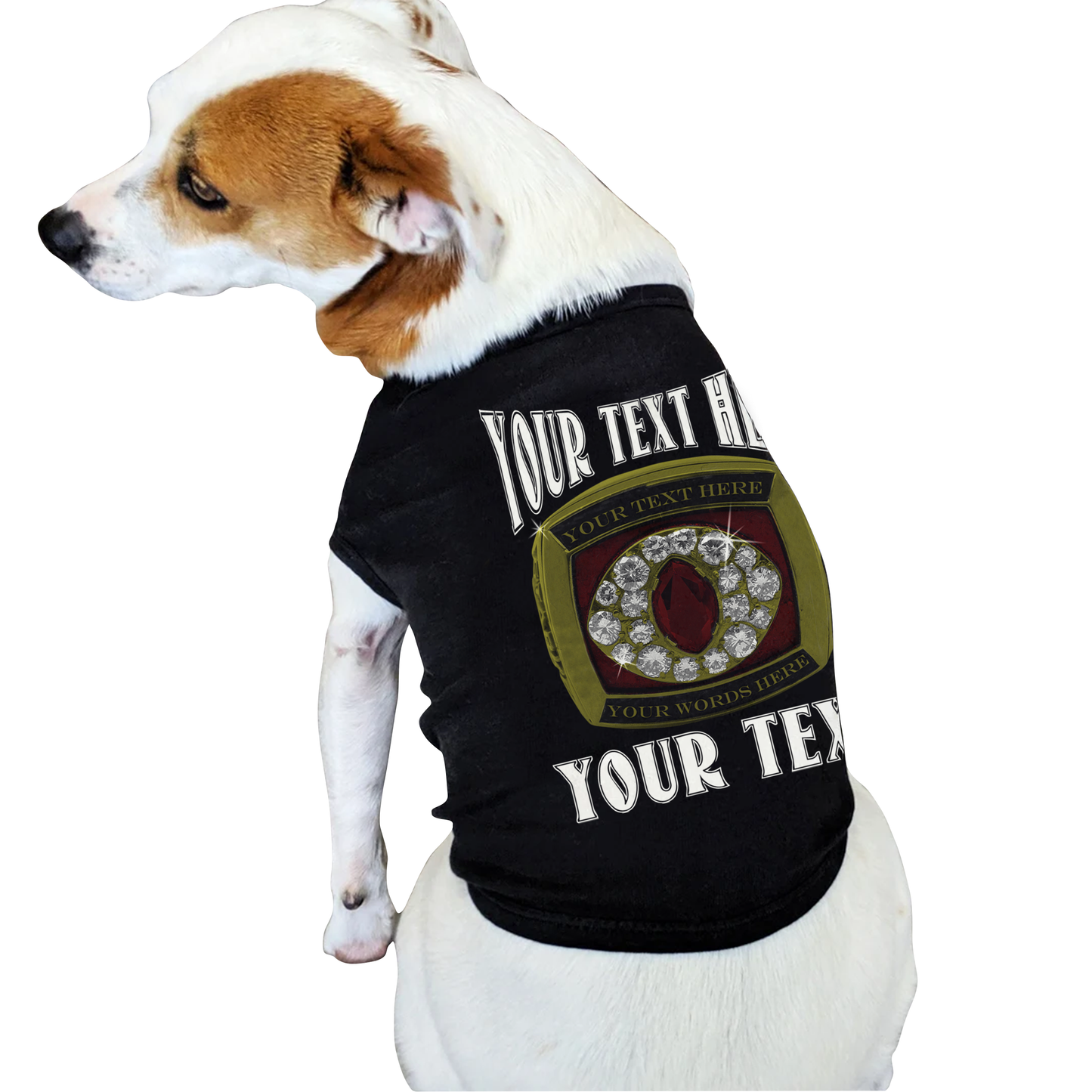 💎 Big Dawg Energy Pet Tank – Custom Championship Ring 🏆🐶 Pet Tank Top