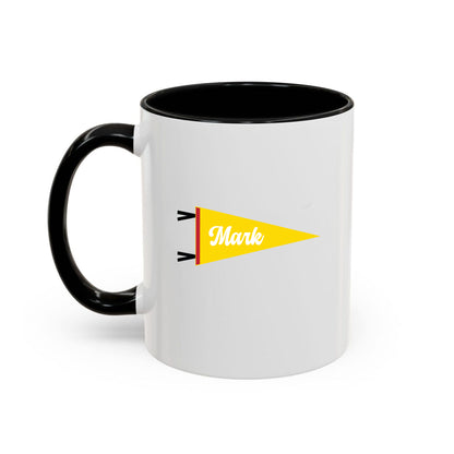 Custom Pennant Accent Mug – Personalized Collegiate Spirit