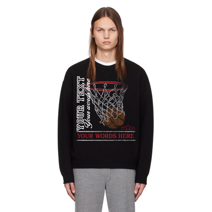 Legacy Custom Basketball Crewneck – Personalized "Bball in the Hoop" Sweatshirt