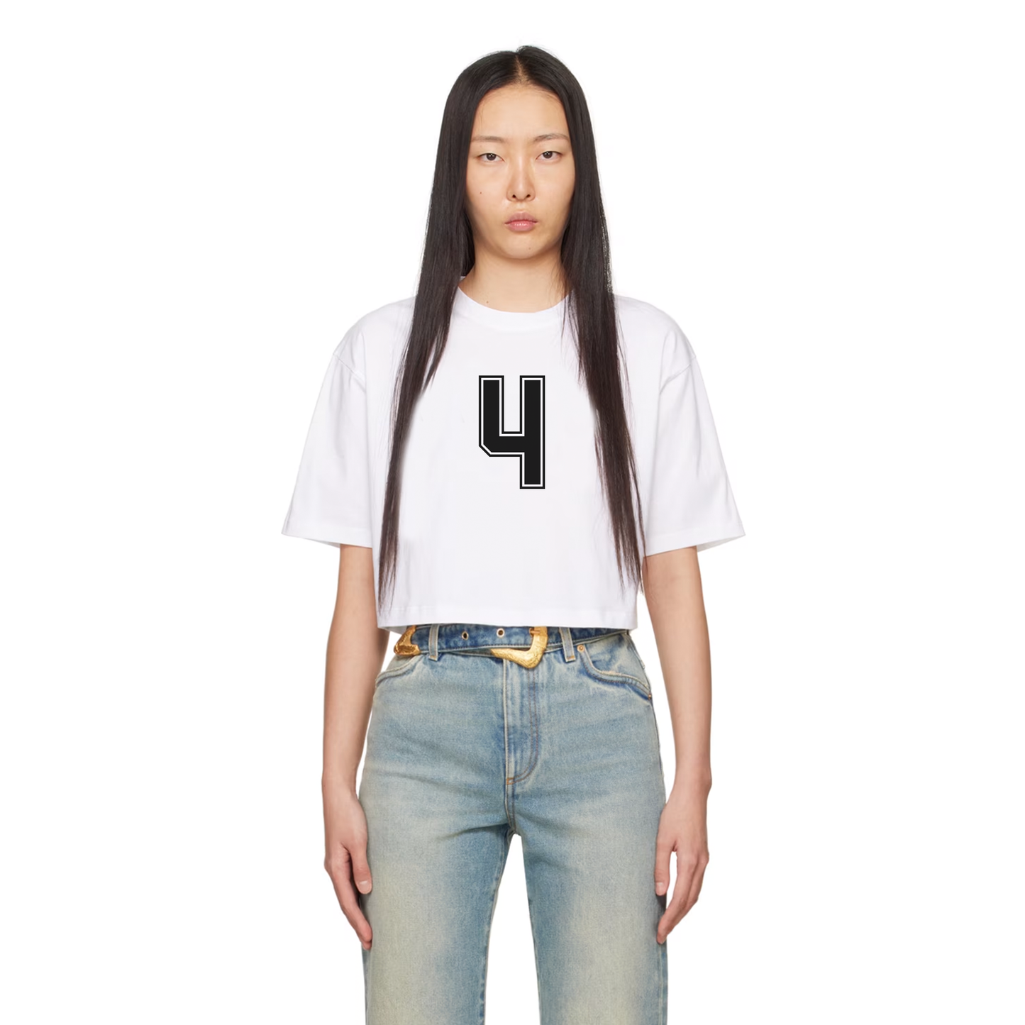 Legacy Custom Number Cropped Tee – Personalized Women’s Jersey-Inspired T-Shirt Women's Crop Tee