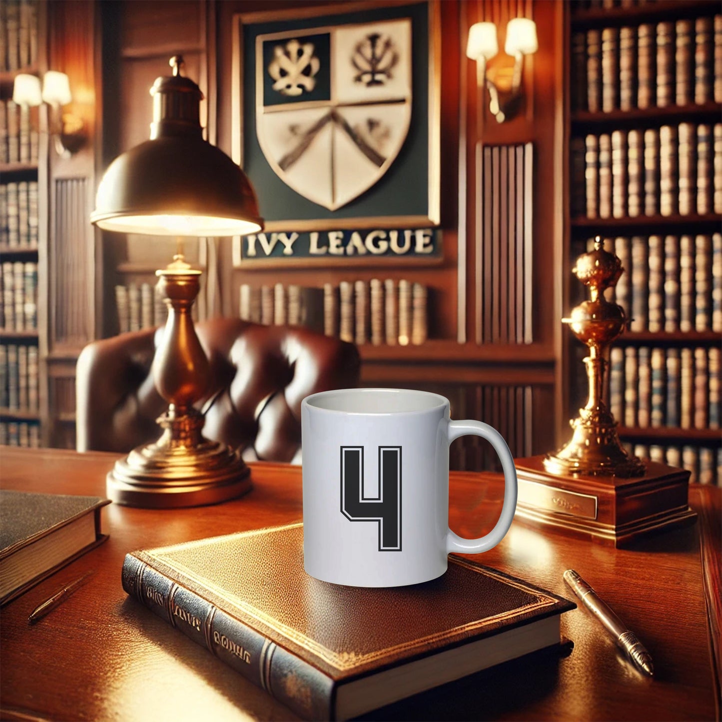 Legacy Custom Number Coffee Mug – Personalized Sports Fan Cup Ceramic Coffee Cups, 11oz, 15oz