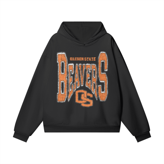 Oregon state Beavers Oversize Heavyweight Hidden Pocket Fleece Hoodie - 460 GSM