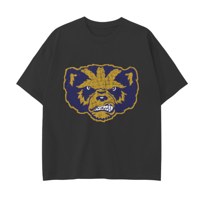 Michigan Wolverine Drop Shoulder T-Shirt - 250 GSM