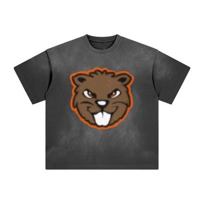 Oregon State Beavers Washed All-Over Drop Shoulder T-Shirt - 250 GSM