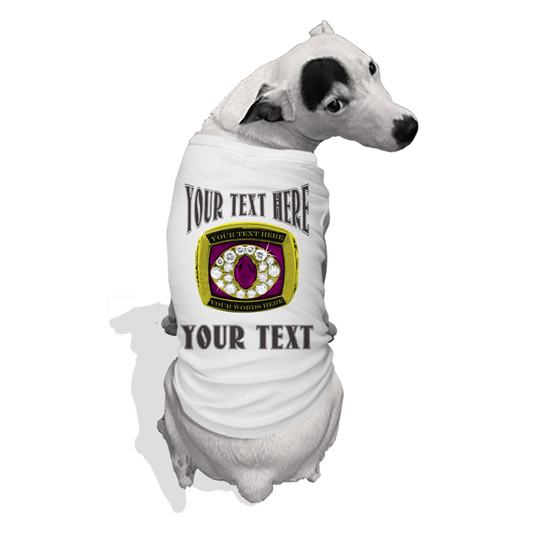 💎 Big Dawg Energy Pet Tank – Custom Championship Ring 🏆🐶 Pet Tank Top