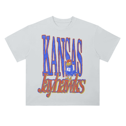 Kansas Jayhawks Drop Shoulder T-Shirt