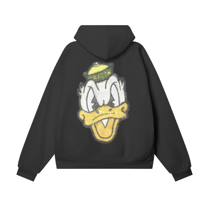 Oregon ducks Oversize Heavyweight Hidden Pocket Fleece Hoodie - 460 GSM