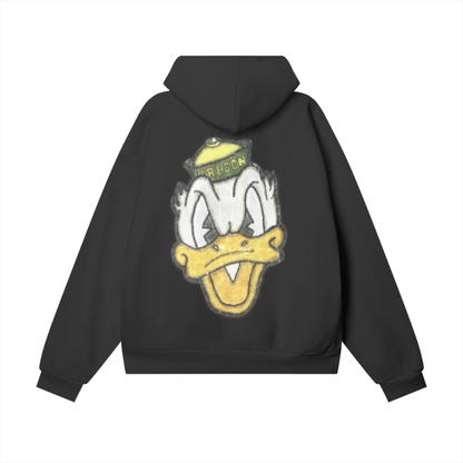 Oregon ducks Oversize Heavyweight Hidden Pocket Fleece Hoodie - 460 GSM