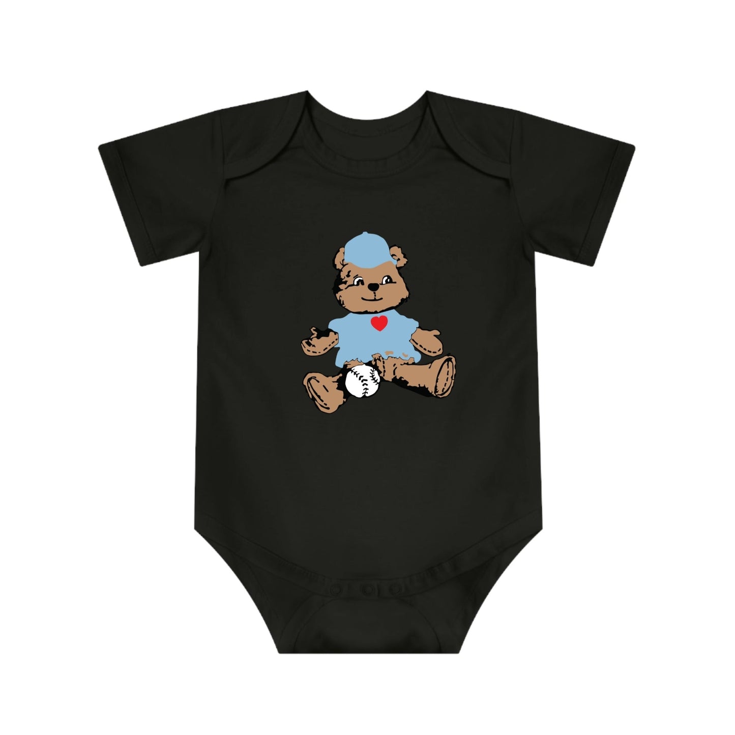 School Dayze 'I Love Teddy' Baby Bodysuit – Cozy Collegiate Cuteness