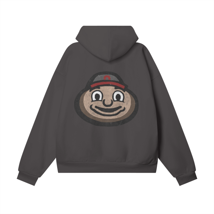 Ohio State Oversize Heavyweight Hidden Pocket Fleece Hoodie