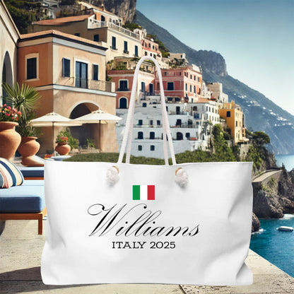 Custom Flag Weekend Bag – Personalized Global Getaway Tote